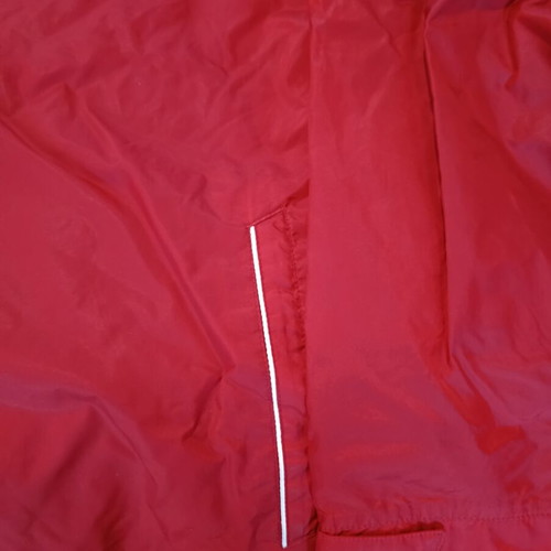 Adidas men's windbreaker jacket XL like new, red with white stripes