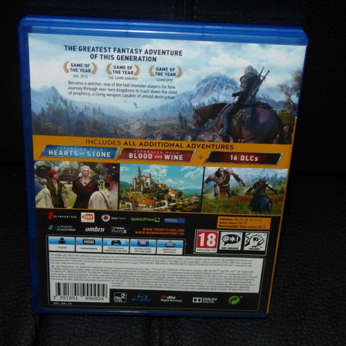 The Witcher III: Wild Hunt PlayStation 4 used, complete