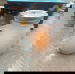  Φωτιστικό LED Βάζο 9x5.5cm με Καπάκι, Λαβή και Εναλλασόμενο χρωματιστό Φως.3 τεμάχια