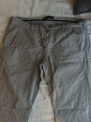 Men's chino pants used, size L, black and gray