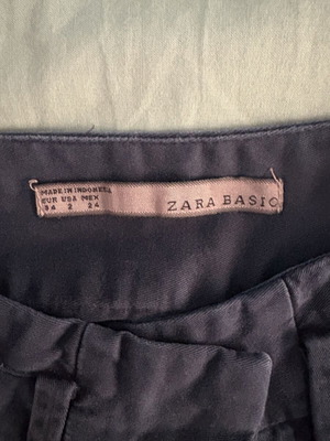 Zara Basic Blue Pants like new, size XS