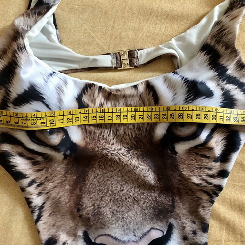 Sugarfree one-piece swimsuit XL with tiger print