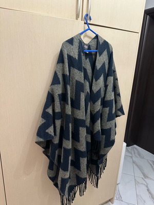 Funky Buddha cape like new, grey - blue