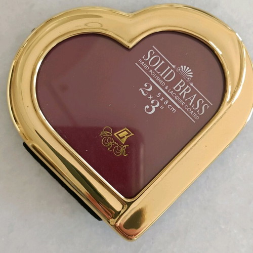Vintage gold heart photo frame new