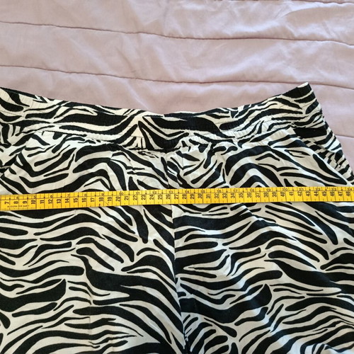 H&M Women's Zebra Print Pants like new, size XL 42 14, black and white