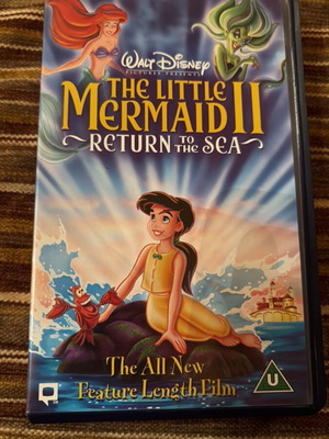 The Little Mermaid 2 VHS like new, animated movie