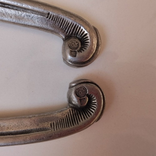 Arte Italica Italian Serving Platter and Marinoni Pewter Cutting Set like new