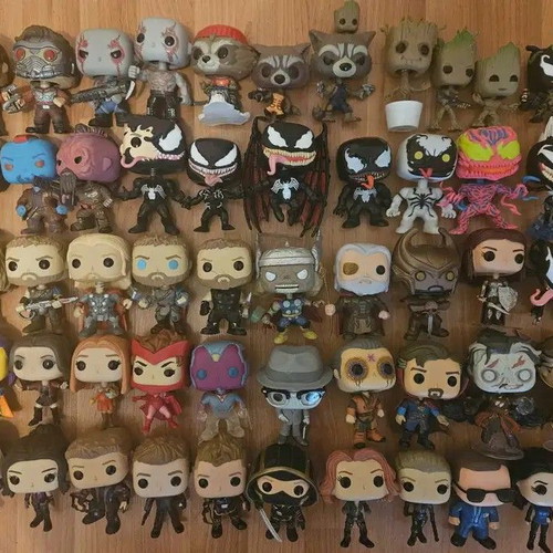 Funko Pop Marvel, DC, The Walking Dead, Harry Potter, Stranger Things figures without boxes