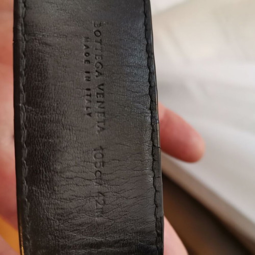 Bottega Veneta leather belt, authentic, black, size 105