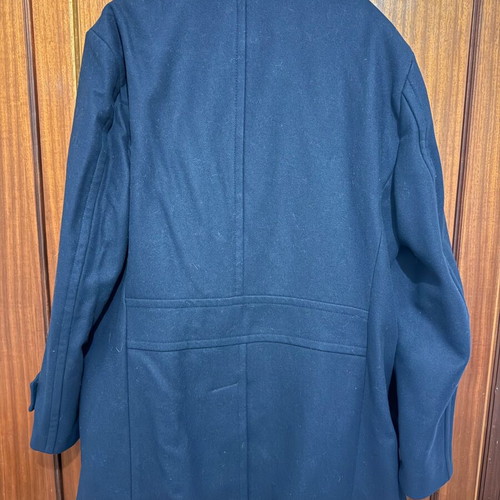 Zara Man Dark Navy Wool Blend Peacoat like new, XXL