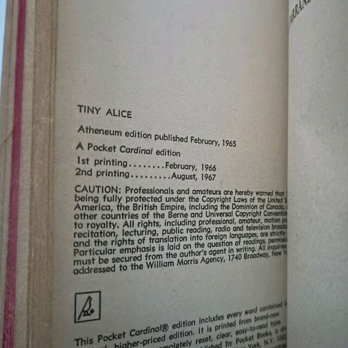 Leather-bound book used A Delicate Balance, The Sandbox & Tiny Alice - Edward Albee