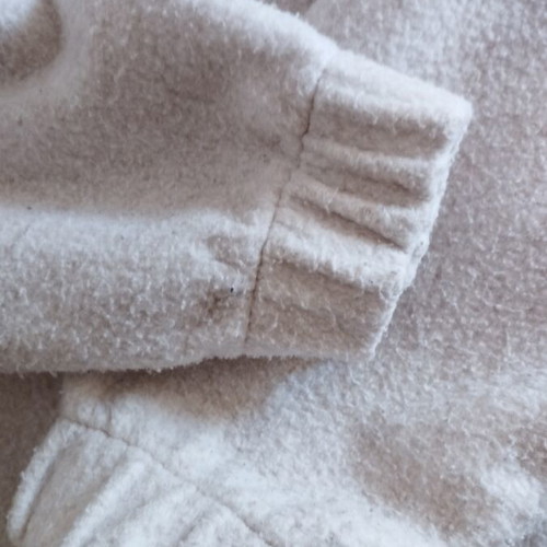 Pull & Bear beige fleece hoodie, size S