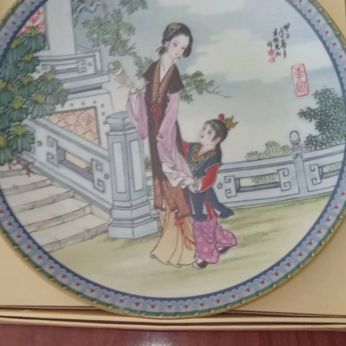 Beauties of The Red Mansion vintage Imperial Jingdezchen porcelain plates