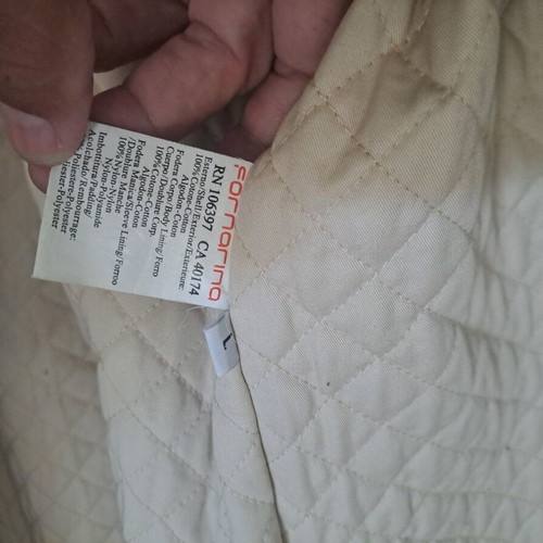 Fornarina plaid coat like new, brown with green details, size L
