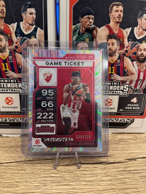 Euroleague Chima Moneke 039/125 card 2025-2026 like new