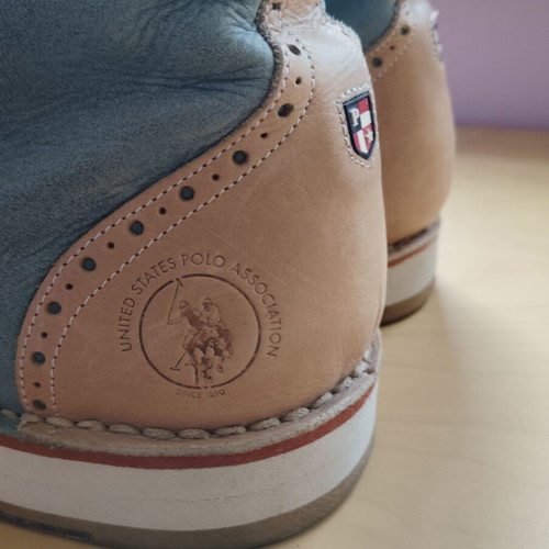 Men's shoes U.S. Polo Assn Lennox model size 46 used, elegant, gray and beige