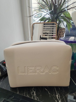 Lierac cosmetic bag new, beige