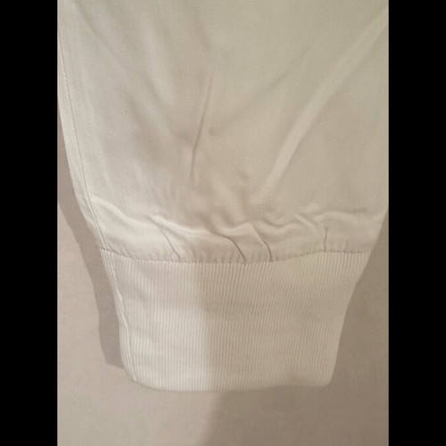 White Zara pants like new with elastic waist and ankle, size S