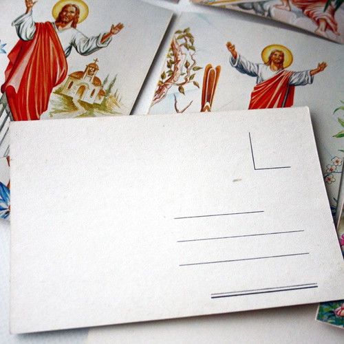 Vintage 1970s Greek Easter postcards set of 8, new