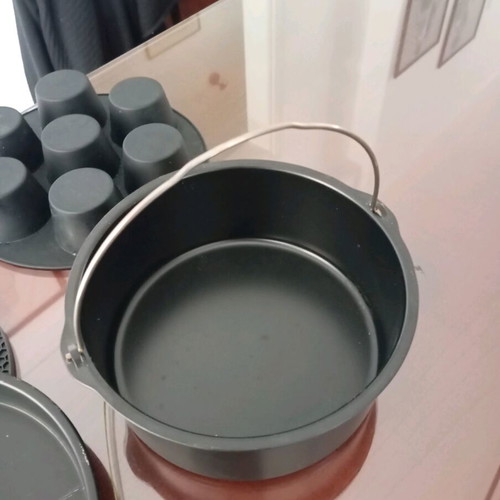 Air Fryer Accessories with Two Trays and Silicone Mold