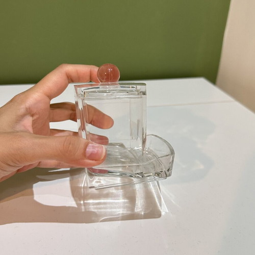 Transparent acrylic storage box with lid