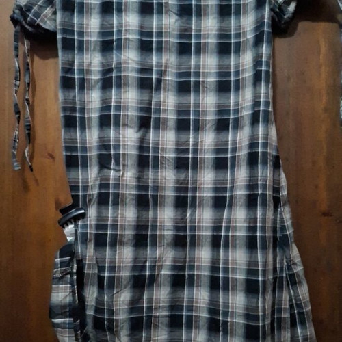 Plaid mini dress like new, size large