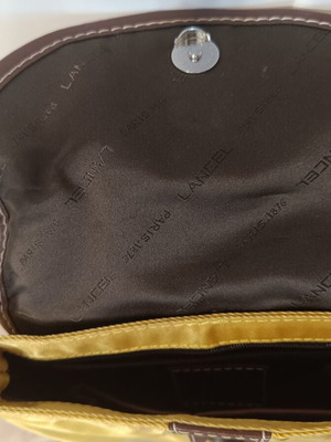 Lancel crossbody bag like new, yellow