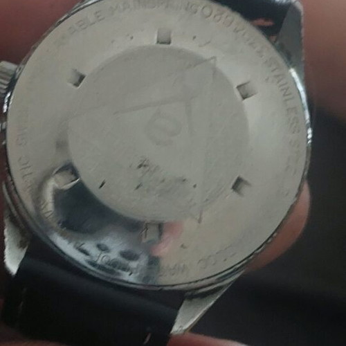 Atlantic winding watch used with slight glass wear