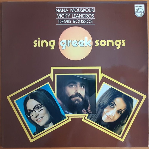 Sing Greek Songs vinyl used, entechno genre, 1976, Philips