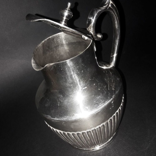 James Deakin Sheffield England silver-plated jug used, antique