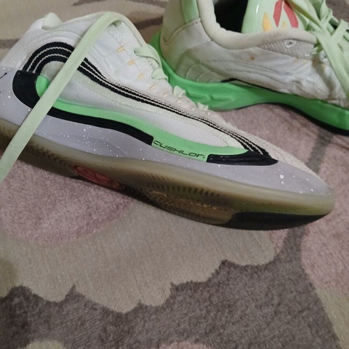 Jordan Luca 4 basketball shoes, size 40.5, green