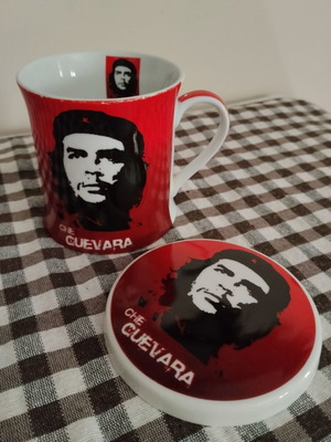 Che Guevara Collectible Mug with Lid fine bone china like new