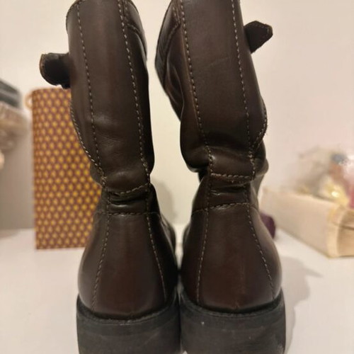 Bikkembergs leather ankle boots like new, brown, size 38