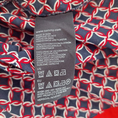 Tommy Hilfiger tunic XS used, blue red white geometric design