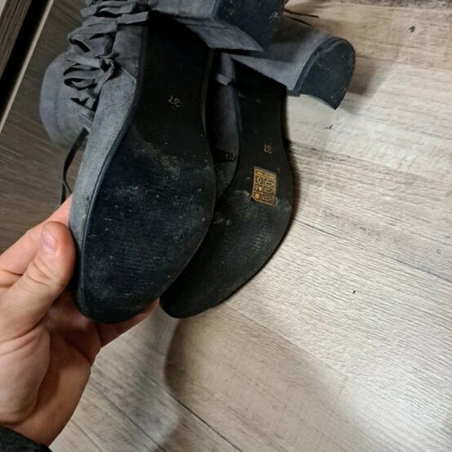 Booties like new, size 37, gray