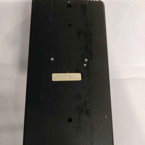 Plastic black weather station used with hygrometer, barometer and thermometer 1986