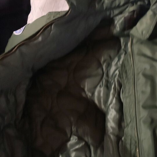 Flight jacket with embroidered patches like new, size 12