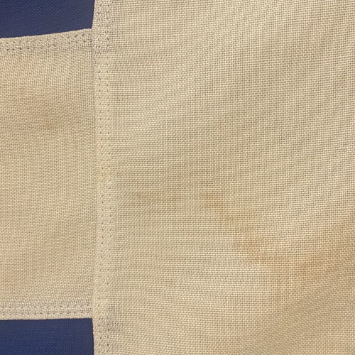 Vintage Greek sea flag used, sewn with plaque stitching, 1.00x1.50m