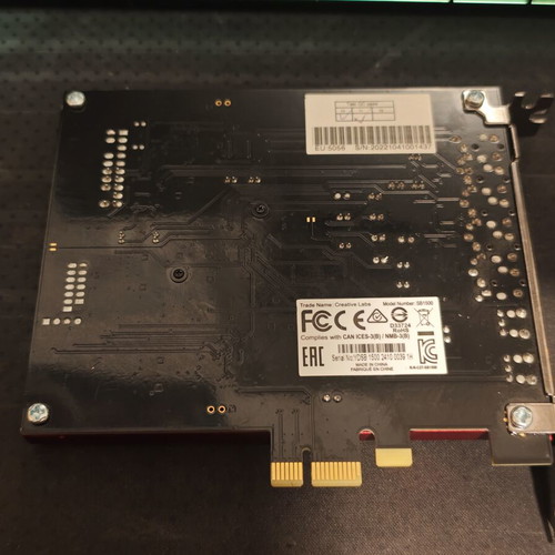 SBX SB1500 Creative SoundBlaster sound card like new