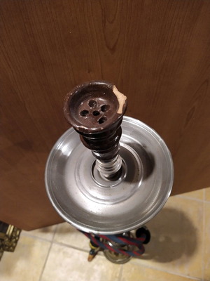 Hookah very old used, height one meter