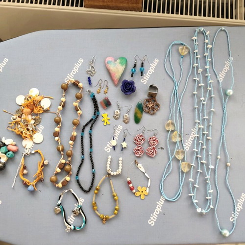 Jewelry and materials like new, all together