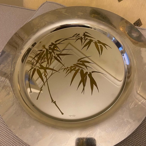 Sambonet oval tray from Kosta Boda like new with beautiful design