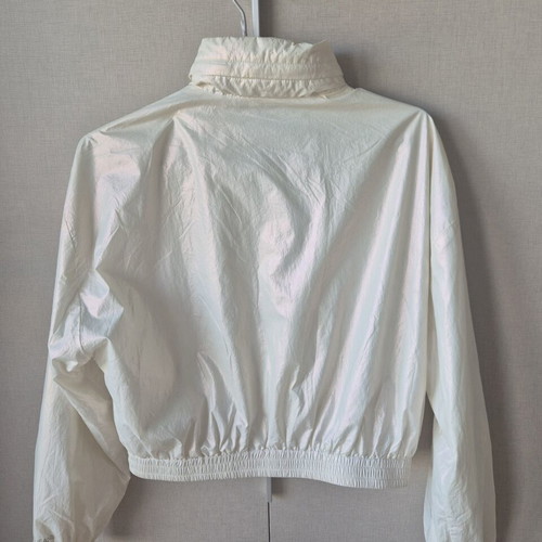 Calvin Klein windbreaker jacket like new, white, with hood