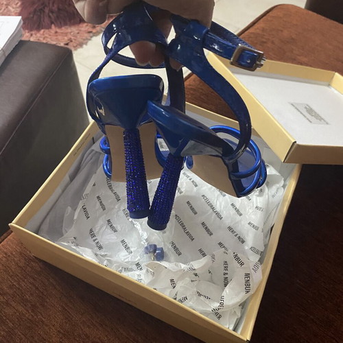 Menbur Royal Blue women's sandals new, size 37