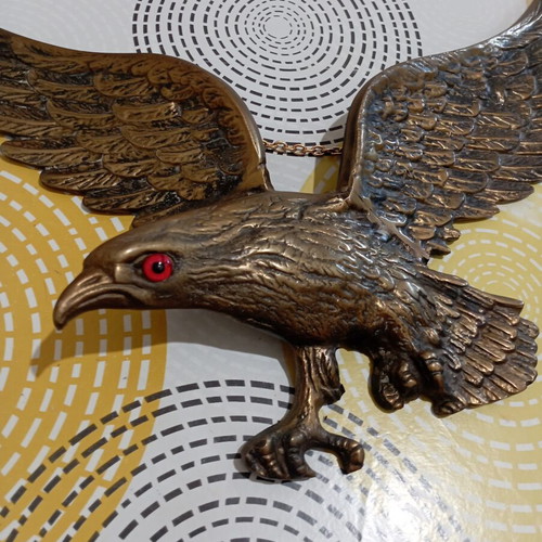Vintage bronze wall eagle like new