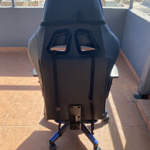Gaming chair black/blue adjustable like new