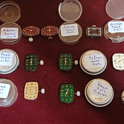Midas and Silver 17 Rubis Women's Watch Movements like new, set of 11
