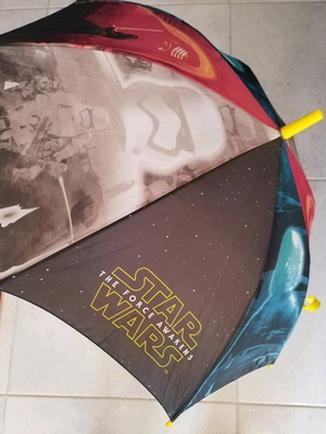 Children's umbrella like new, Italian, black and multicolored