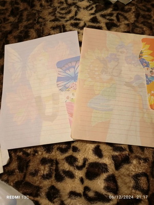 Correspondence used, 2 sets with envelope and sheet