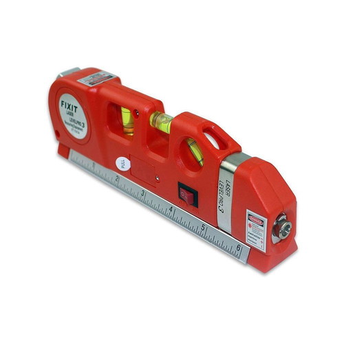 Linear laser level red beam new with tape measure and ruler